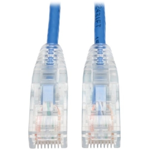 Tripp Lite 2ft CAT6 Gigabit Snagless Molded Slim UTP Patch Cable Rj45 M/M Blue 2'