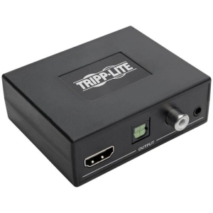 Tripp Lite 4K HDMI Audio Extractor with TOSLINK, RCA and 3.5 mm Stereo Output, 7.1 Channel, HDCP 2.2, 4K @ 60 Hz, HDR