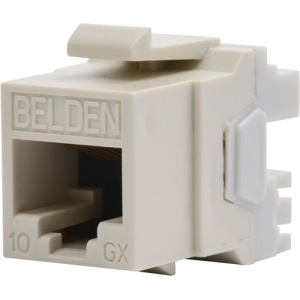 Belden AX104156 KeyConnect 10GX CAT6A RJ45 Modular Jack, T568A/B, Single Pack, Blue