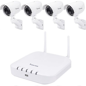 4-Channel Wi-Fi NVR With 2tb Hdd & (4) 2mp Outdoor Wi-Fiï¿½ Mini Bullet Cameras