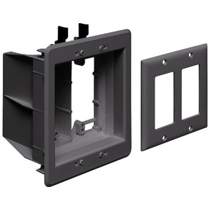 Arlington Two-Gang Recessed TV Box for Power and Low Voltage