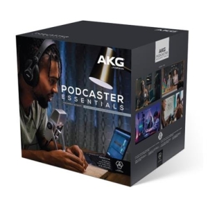 AKG 5122010-00 Podcaster Essentials Lyra USB Microphone and AKG K371 Headphones