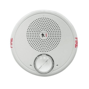 Edwards GCHFWF-S2VMCH High Fidelity Ceiling Speaker-Strobe, �Fire� Marking, Clear Lens, 95, 115, 150, or 177 cd, 25V, Selectable Wattage, White