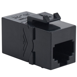 ICC Rj-11/14/25, 6P6C, Pin 1-1 Modular Connector, Black