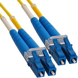 ICC LC Duplex Singlemode 9/125 (OS2) Fiber Optic Patch Cable in Yellow