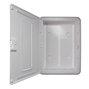 On-Q New - Plastic 20IN Enclosure With Trim Ring And Hinged Door