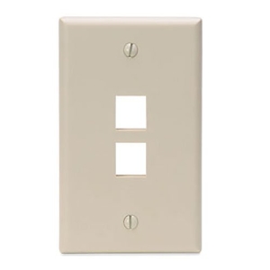 Leviton QuickPort 2 Socket Faceplate