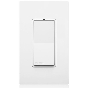 Leviton WSS20-N9N LevNet RF 902 Decora Rocker Wall Switch Receiver, with neutral, 902 MHz