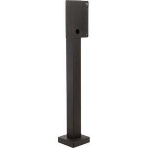PEDESTAL PRO HD-DK-STRAIGHT Mounting Pedestal for Card Reader, Intercom System, Keypad, Biometric Reader, Telephone Entry System, Housing, Access Control System, Push Button, Camera - Black Wrinkle