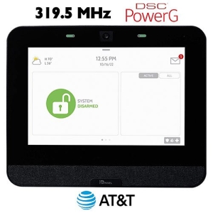 Qolsys IQP4004BLK AT&T IQ Panel 4 PowerG + 319.5MHz, 7" All-in-One Touchscreen, Black