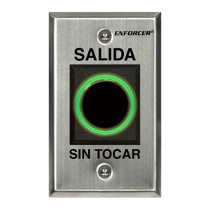 Enforcer "No Touch" RTE IR Sensor, Single-gang Plate - Spanish