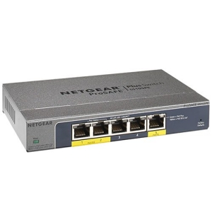 NETGEAR 5-Port Gigabit Smart Managed Plus PoE Switch, 19W, GS105PE