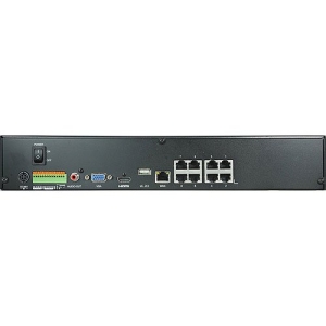 LILIN NVR6208E-2X12TB 8-Channel PoE 4K Standalone Network Video Recorder, 24TB, NDAA/TAA