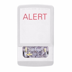 Eaton ELSTW-AL Eluxa LED Strobe, White, Wall, 24V, 15/30/75/110/135/185CD, ALERT