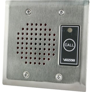 Valcom VIP-172AL-ST IP Intercom Doorplate Speaker with LED, Stainless Steel