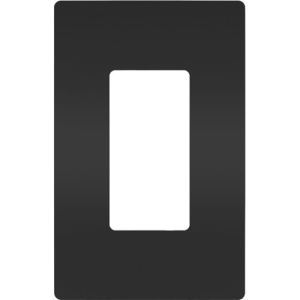 Pass & Seymour Radiant One-Gang Screwless Wall Plate, Black