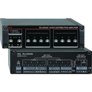 RDL RACK-UP RU-ADA4D Amplifier - 4 Channel