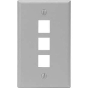 Leviton QuickPort 3 Socket Faceplate