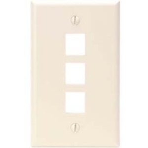 Leviton QuickPort 3 Socket Faceplate