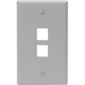 Leviton QuickPort 2 Socket Faceplate