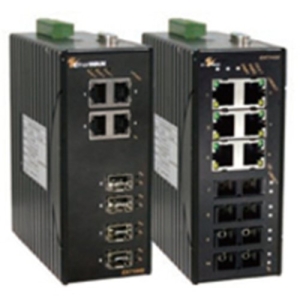 EtherWAN 8-Port 10/100BASE-TX + 2-Port Gigabit Hardened Managed Ethernet Switch