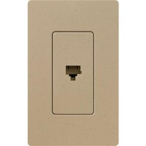 Lutron Satin Colors 1 Socket Telephone Faceplate