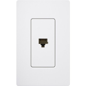 Lutron Satin Colors 1 Socket Telephone Faceplate