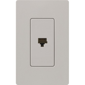 Lutron Satin Colors 1 Socket Telephone Faceplate