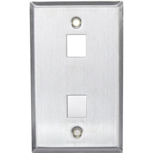 Leviton QuickPort 2 Socket Faceplate