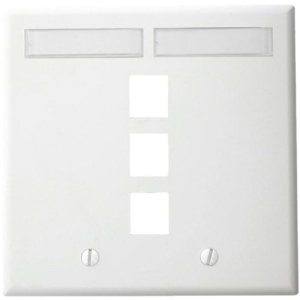 Leviton QuickPort 3 Socket Faceplate