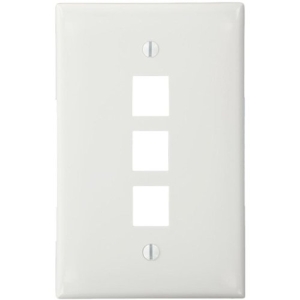 Leviton QuickPort 3 Socket Faceplate