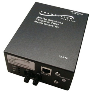 Transition Networks Saptf3311-105 Pots 2-Wire Copper To Fiber Media Converter