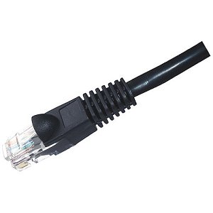 W Box 0E-C5EBK56 CAT5e Patch Cable, 5' (1.5m), Black, 6-Pack