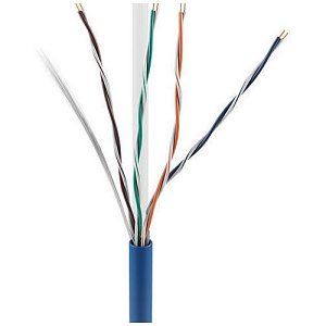 ADI 0E-CAT6RBLP CAT6+ 23/4 Riser Cable, UTP, CMR/FT4, 1000' (304.8m) Reel in Box, Blue