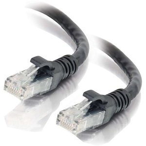 C2G CG10290 CAT6 Snagless UTP Unshielded Ethernet Network Patch Cable (TAA), 1' (0.3m), Black
