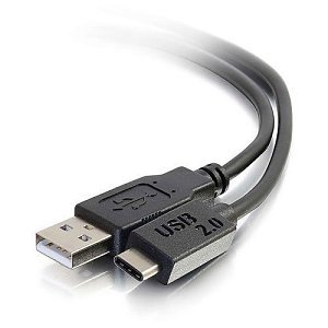 C2G CG28872 USB 2.0 USB-C to USB-A Cable M/M, 10' (3m), Black