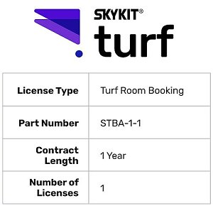 Skykit STBA-1-1 Turf Room Booking License, 1 Year