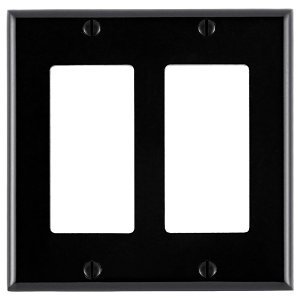 Leviton 2 Socket Residential Grade Decora-Style Faceplate