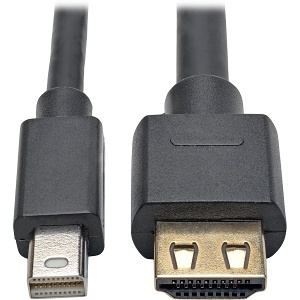 image of tc-p58615hdv;tripp lite p586-015-hd-v2a mini displayport 1.2 to hdmi active adapter cable, 15' (4.57m), 4k at 60hz, m/m