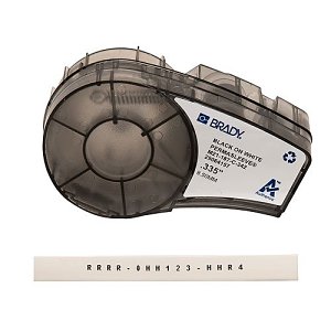 brady m21-187-c-342 permasleeve heat shrink wire and cable labels with ribbon for m210, m211, bmp21-plus printers, 3/16" dia x 7' l, black on white;brady m21-187-c-342 permasleeve heat shrink wire and cable labels with ribbon for m210, m211, bmp21-plus printers, 3/16" dia x 7' l, black on white;brady m21-187-c-342 permasleeve heat shrink wire and cable labels with ribbon for m210, m211, bmp21-plus printers, 3/16" dia x 7' l, black on white