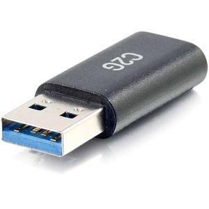 image of 2d-cg54427;image of 2d-cg54427;c2g cg54427 usb-c female to usb-a male superspeed usb 5gbps adapter converter