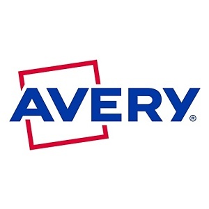 Avery AVE5144 Name Badge Labels, 2-11/32"x3-3/8", 100-Badges, Blue Border