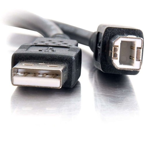 C2G CG28104 USB 2.0 A/B Cable, USB-A Male to USB-B Male, 5m, Black