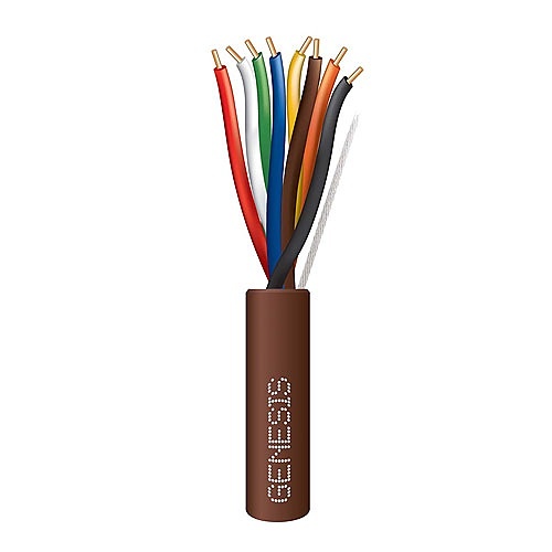 Genesis 47160307 18/8 Solid General Purpose Thermostat Cable, 4 x 250' (76.2m) Reels, Brown