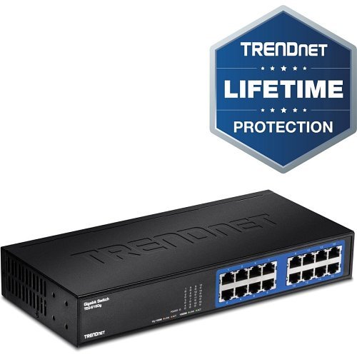 TRENDnet TEG-S16DG 16-Port Gigabit GREENnet Desktop, 32Gbps