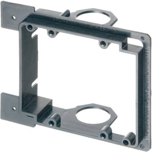 Arlington LVMB2 Low Voltage Mounting Brackets for New Construction, 2-Gang, Black