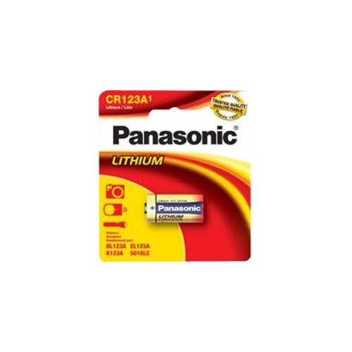 Panasonic CR-123APA/1S Camera Battery, Lithium, 3V, CR123A