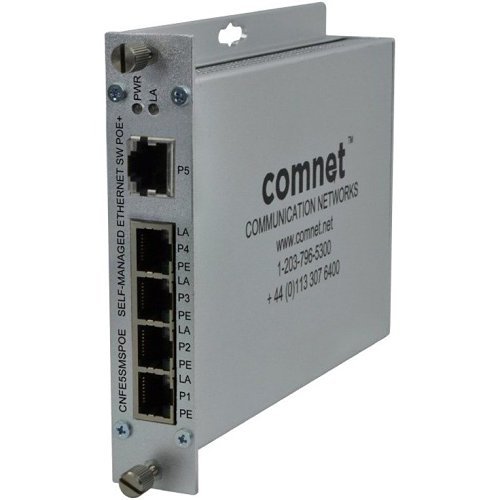 ComNet CNFE5SMSPOE 10/100TX 5-Port Ethernet Self-Managed Switch with PoE