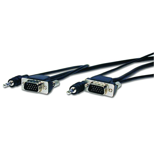 Comprehensive MVGA15P-P-12HR/A Pro AV/IT Series Micro VGA HD15 Plug to Plug w/Audio Cable, 12'