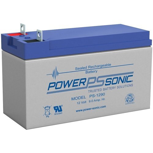 Power Sonic PS-1290NB PS Series 12V, 9 Ah General Purpose SLA Battery, NB Terminals